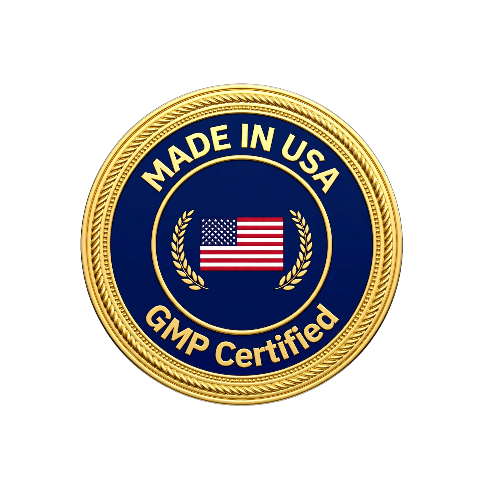 Made in USA and GMP badge